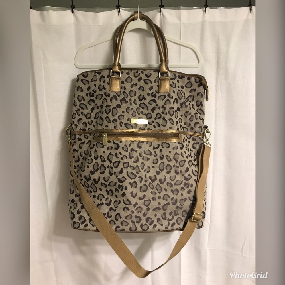 Large Leopard Print Anne Klein Weekend Bag
